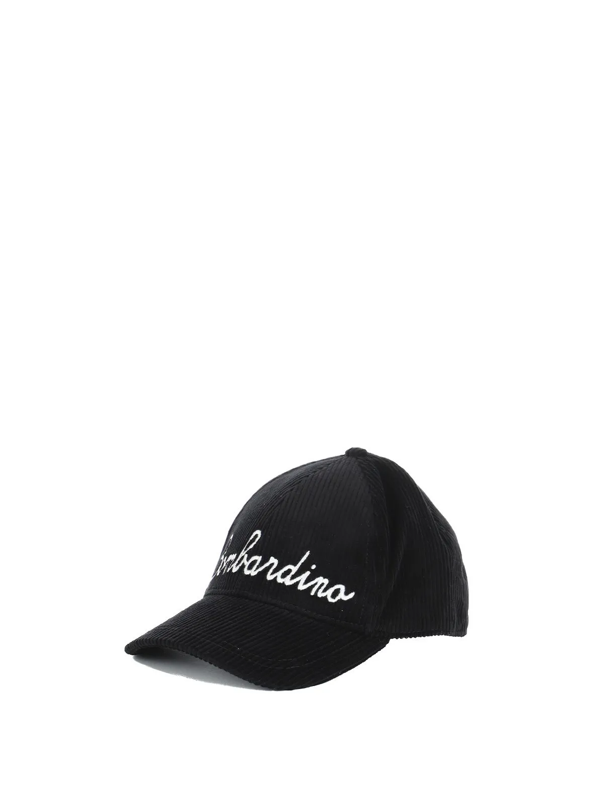 CAPPELLO NERO IN VELLUTO A COSTE