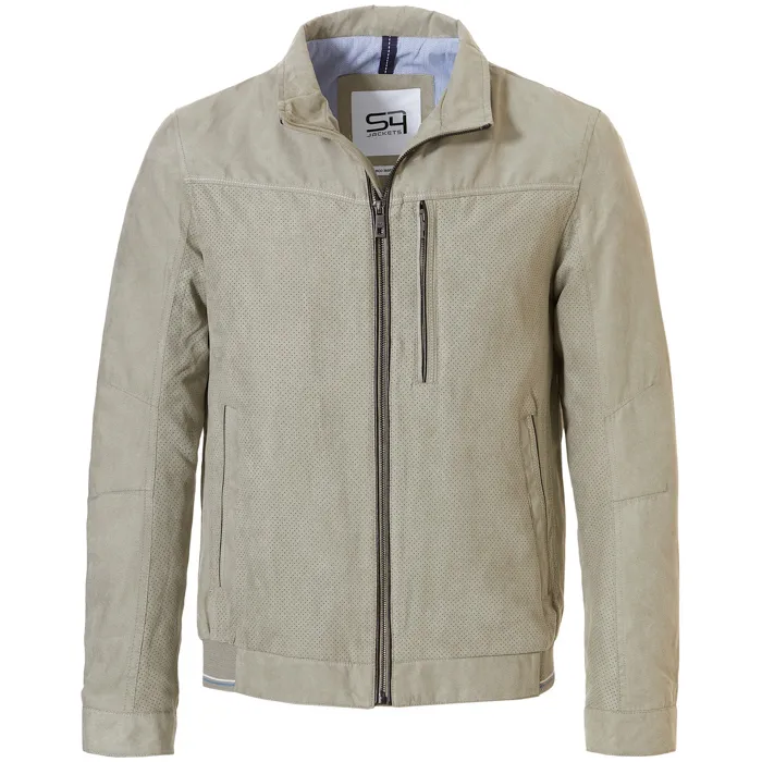 Cappotto estivo Samoa S4 in suedine Verde oliva