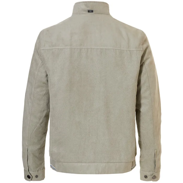 Cappotto estivo Samoa S4 in suedine Verde oliva