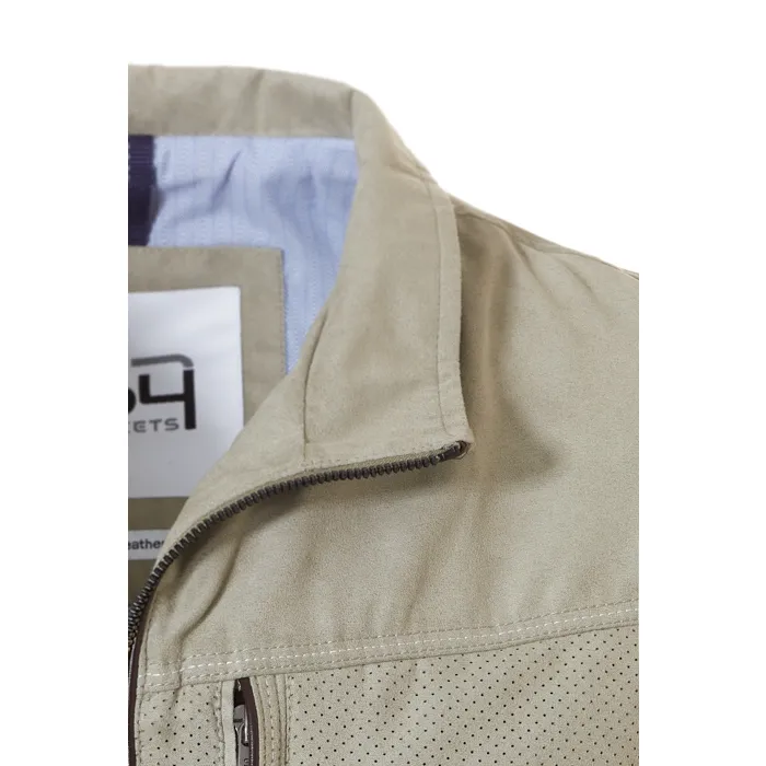Cappotto estivo Samoa S4 in suedine Verde oliva