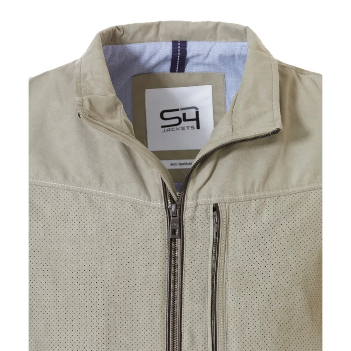 Cappotto estivo Samoa S4 in suedine Verde oliva