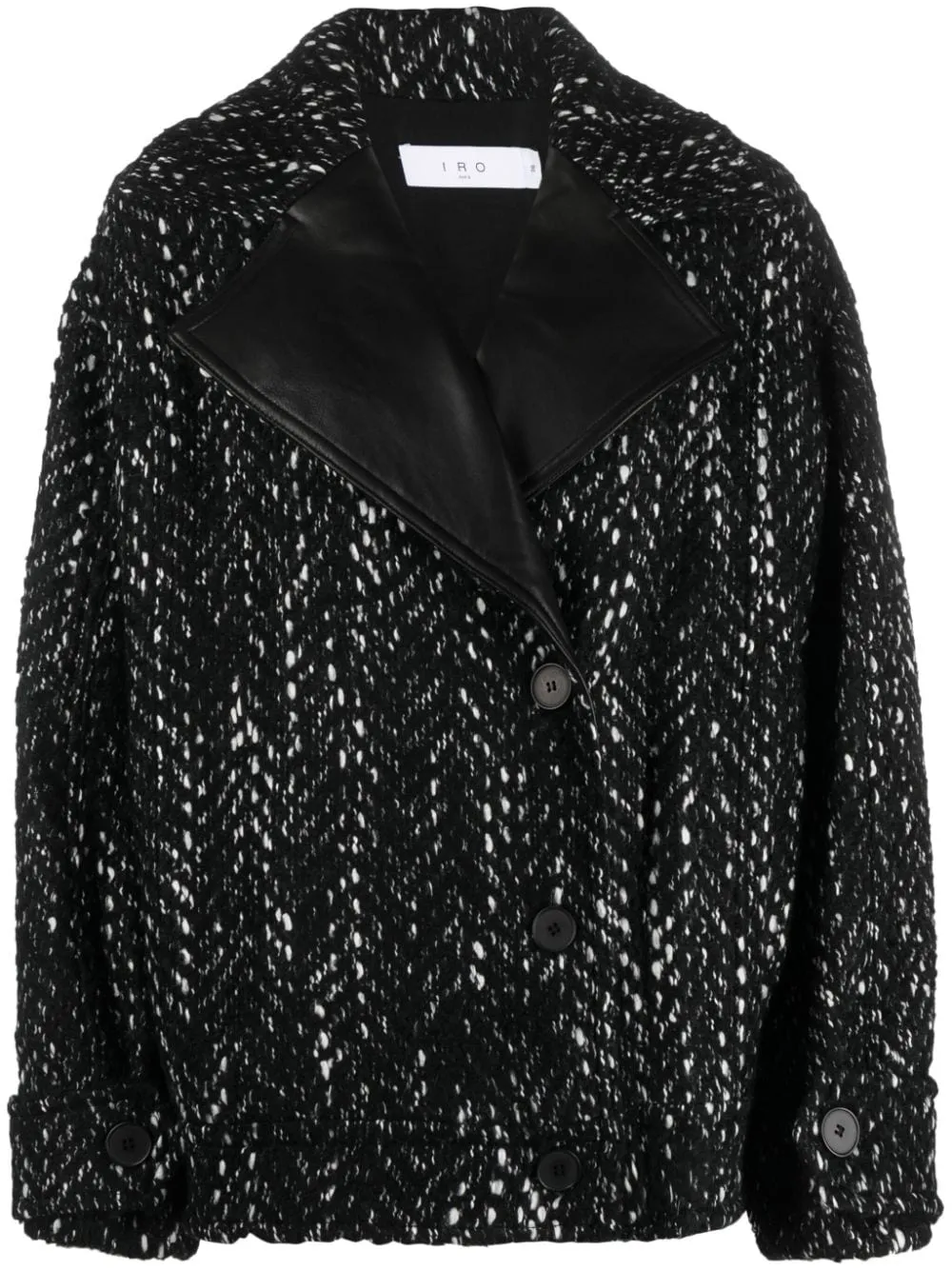 Cappotto Lusia con bottoni in nero - donna