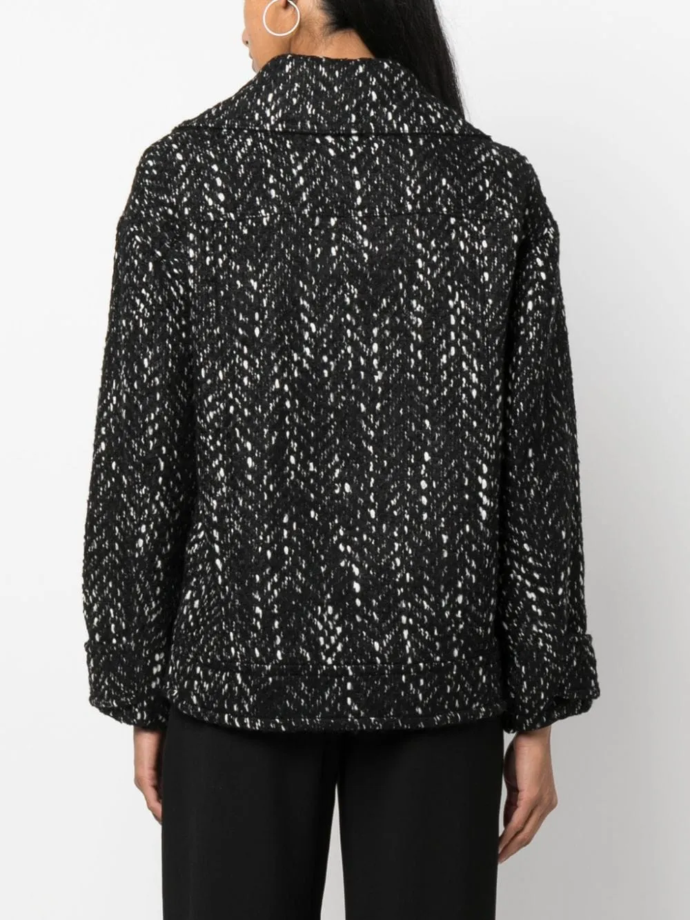Cappotto Lusia con bottoni in nero - donna