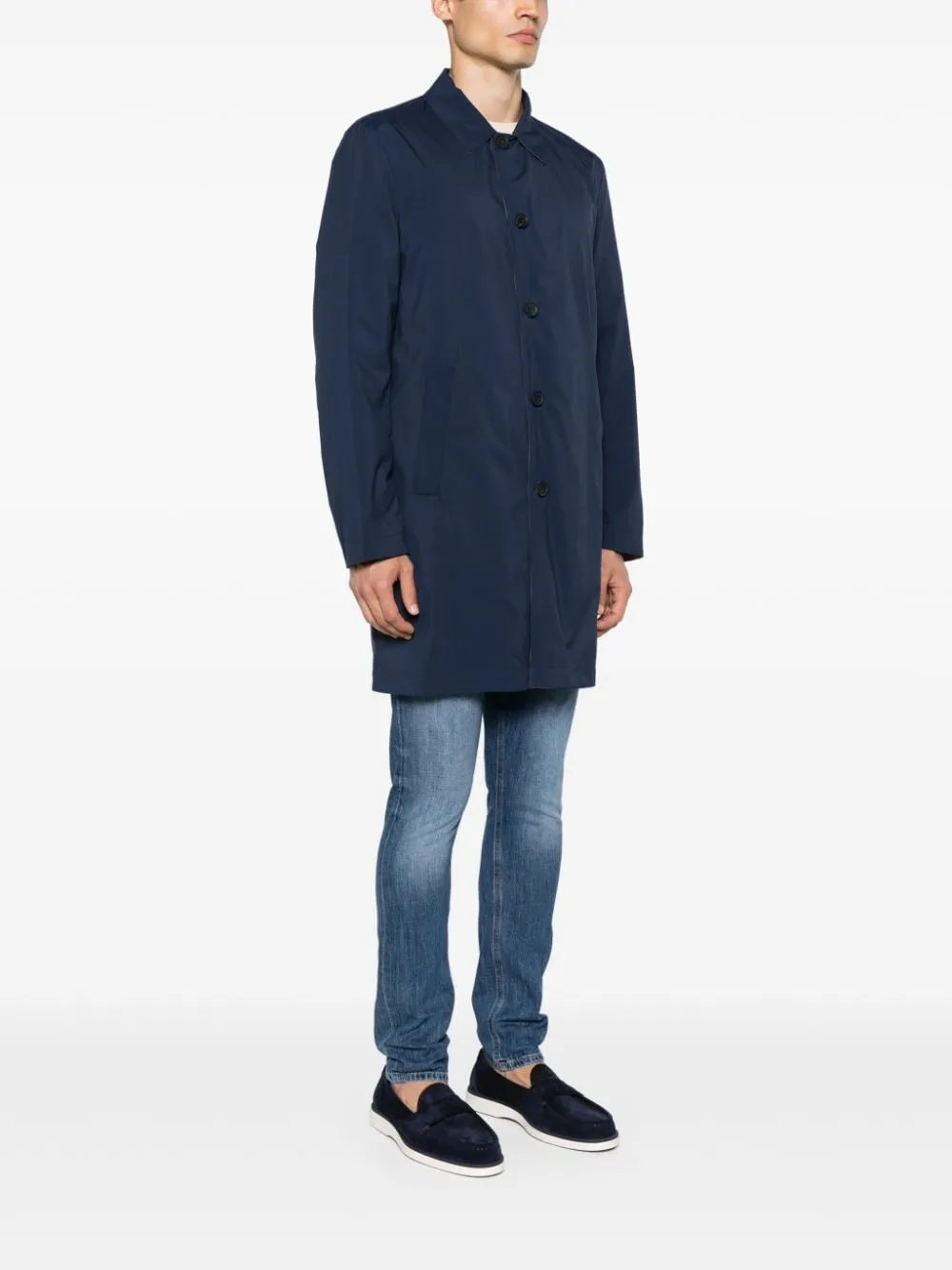 Cappotto reversibile in blu e beige Cruciani - uomo