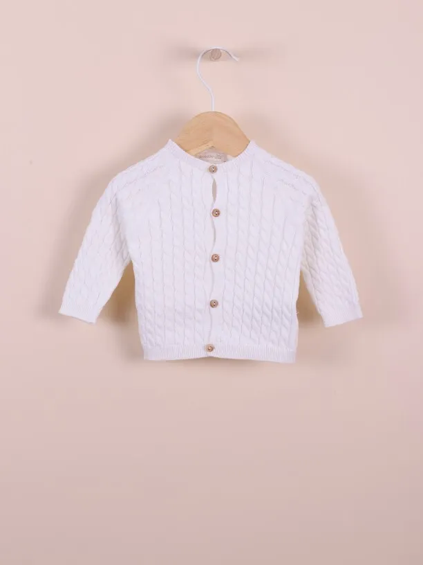 Cardigan a trecce – Wedoble