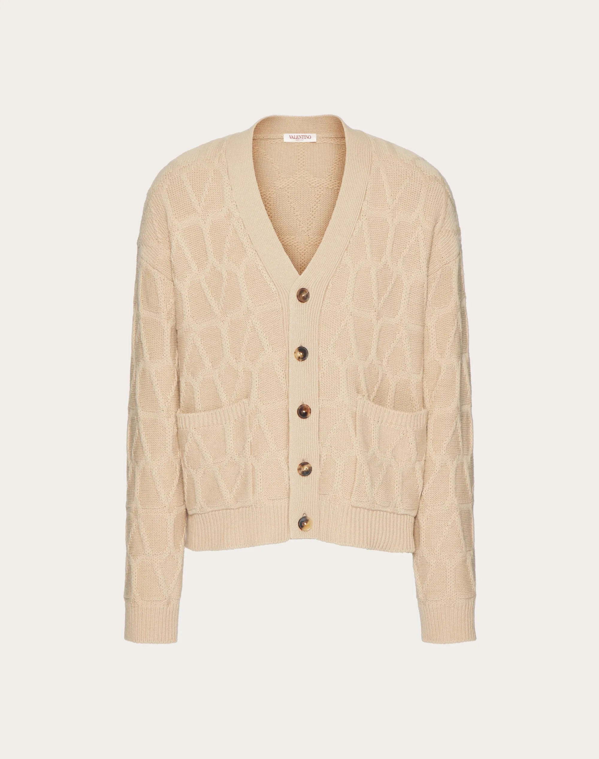 CARDIGAN IN LANA CON MOTIVO TOILE ICONOGRAPHE