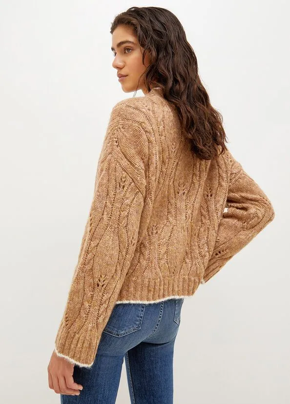 Cardigan in lana e alpaca liu jo
