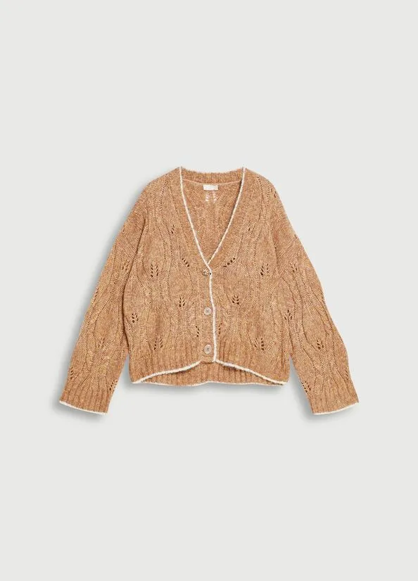 Cardigan in lana e alpaca liu jo