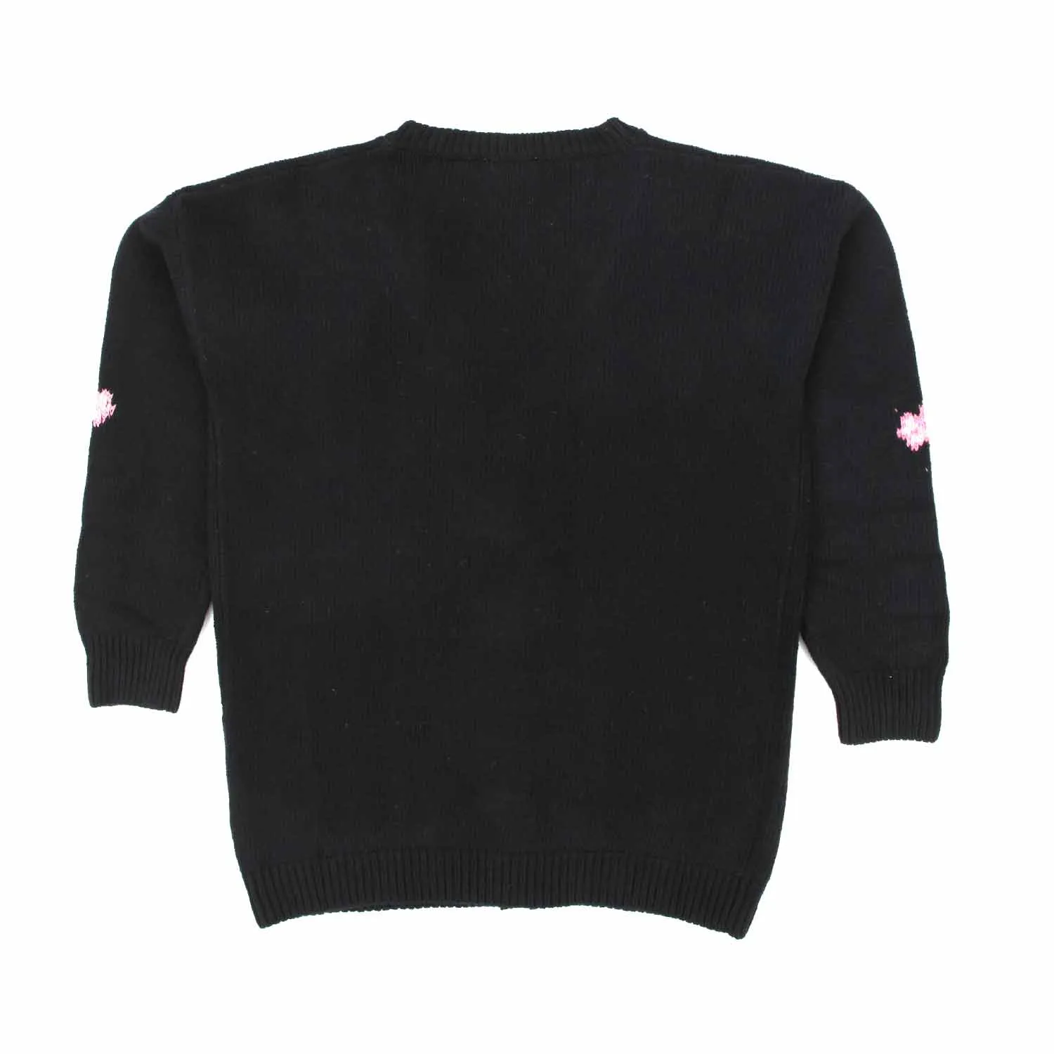 Cardigan Nero In Lana Teen