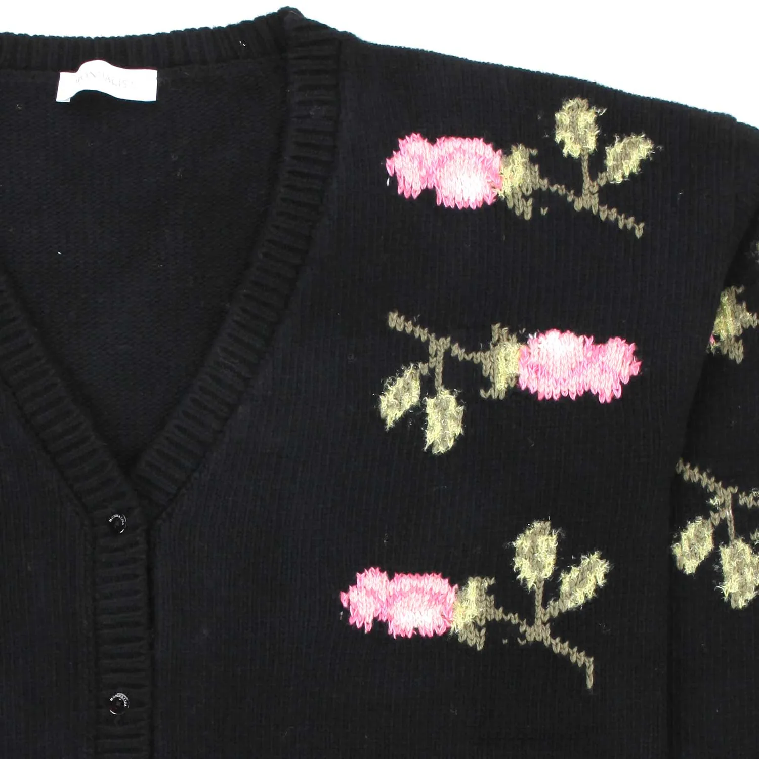Cardigan Nero In Lana Teen