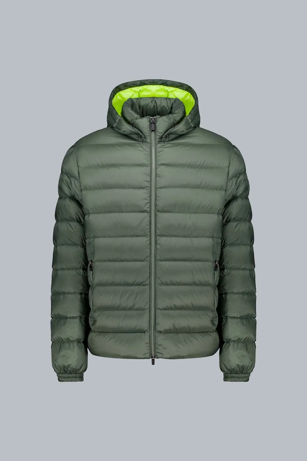 CIESSE PIUMINI Piumino corto filzato con cappuccio mobile LIGHT REAL DOWN WITH DETAC HOODY NED