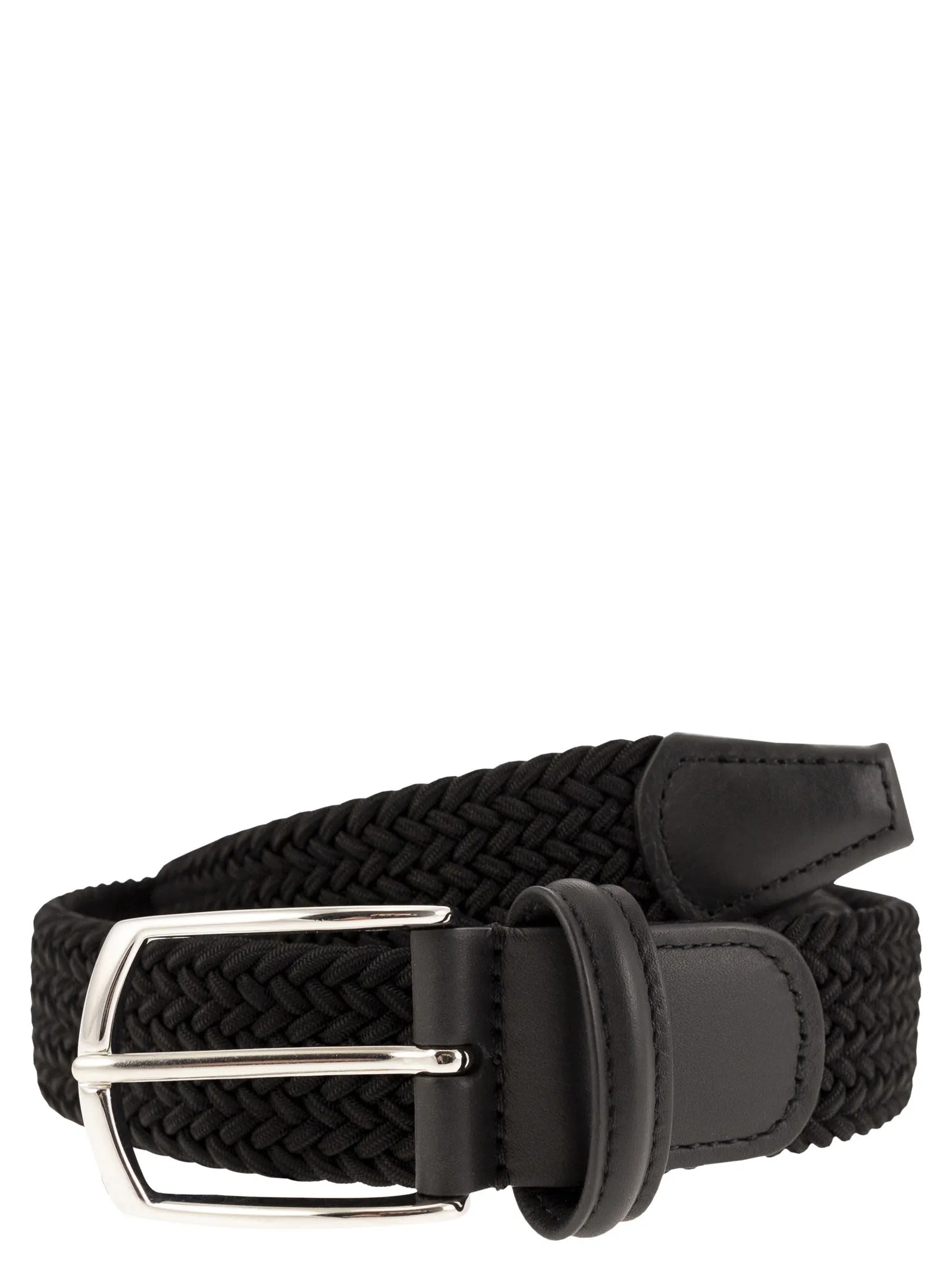Cintura elasticizzata con dettagli in pelle