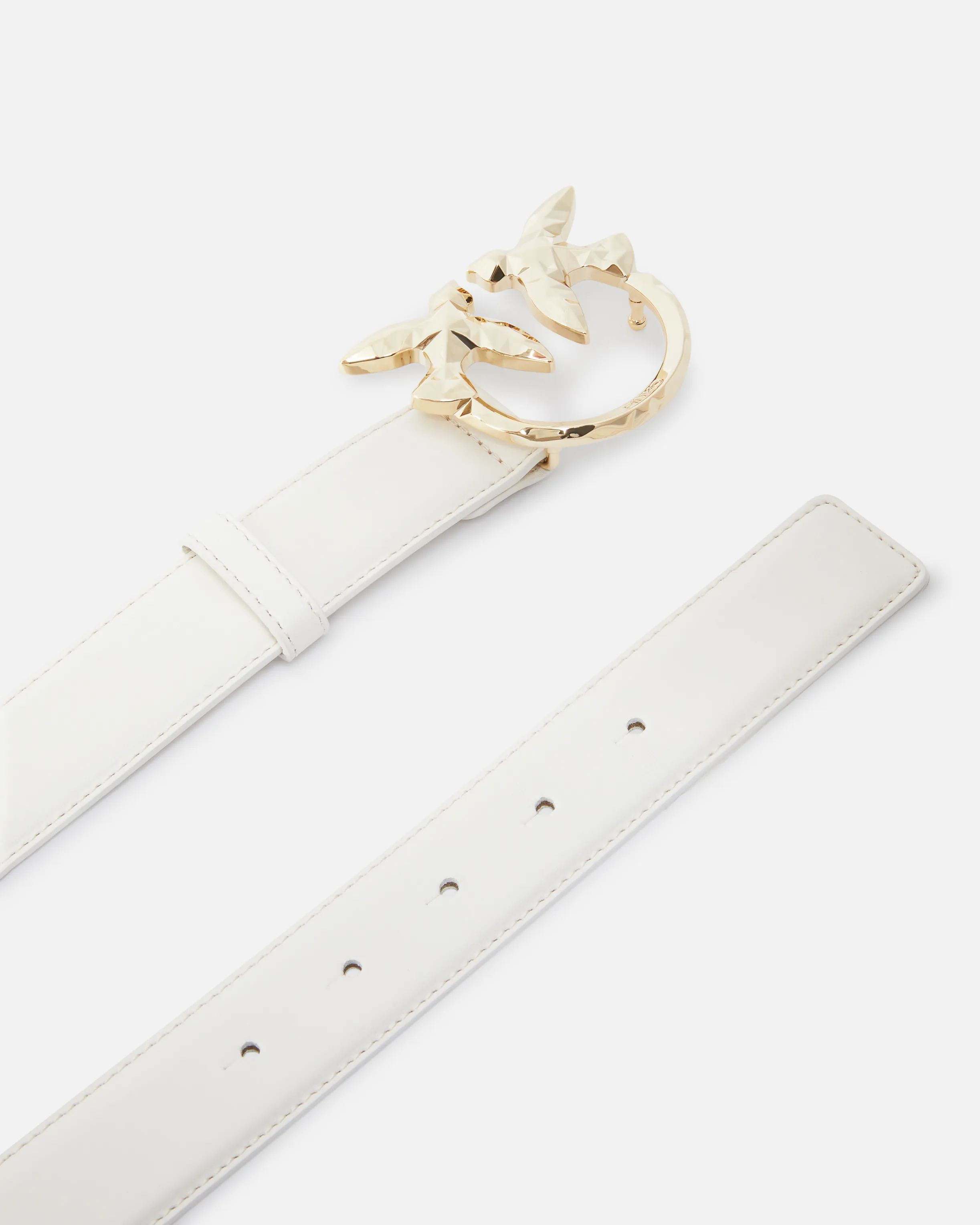  Cintura in pelle 3cm fibbia uccellini PINKO Galleria    