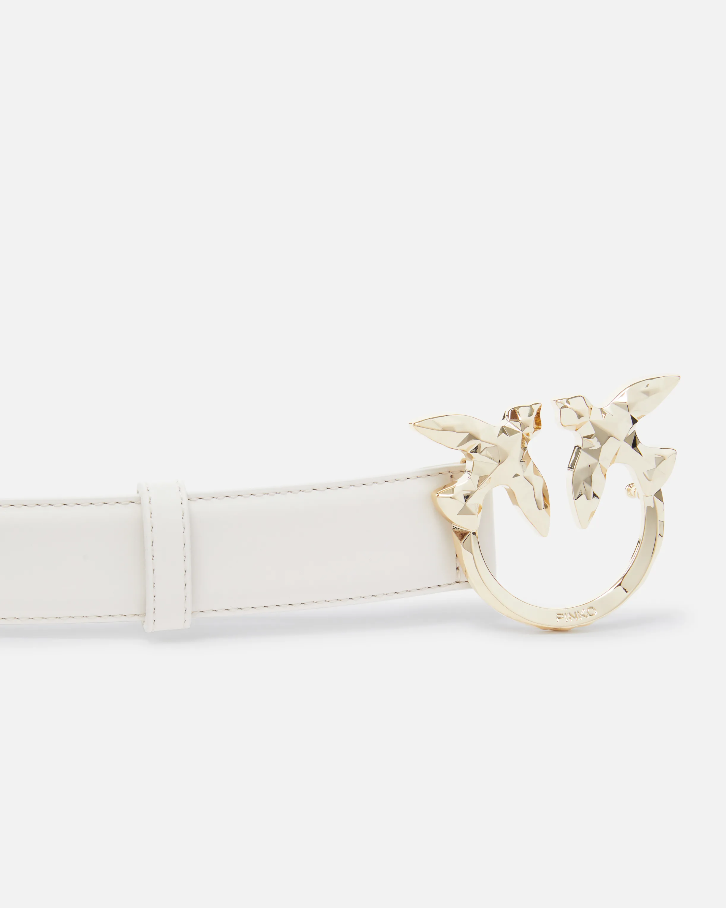 Cintura in pelle 3cm fibbia uccellini PINKO Galleria    