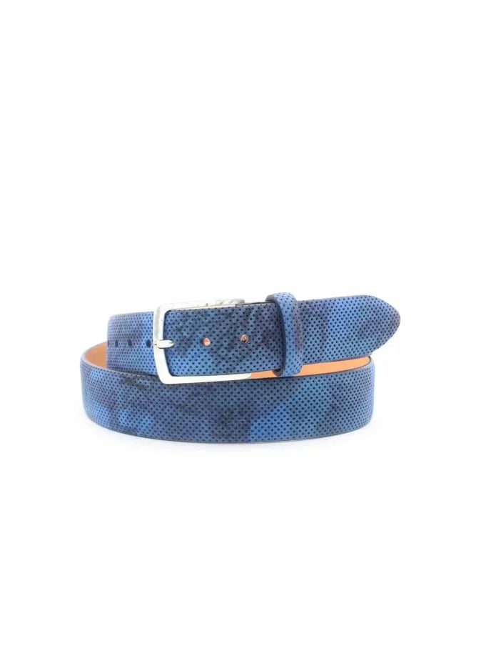 Cintura in pelle camouflage