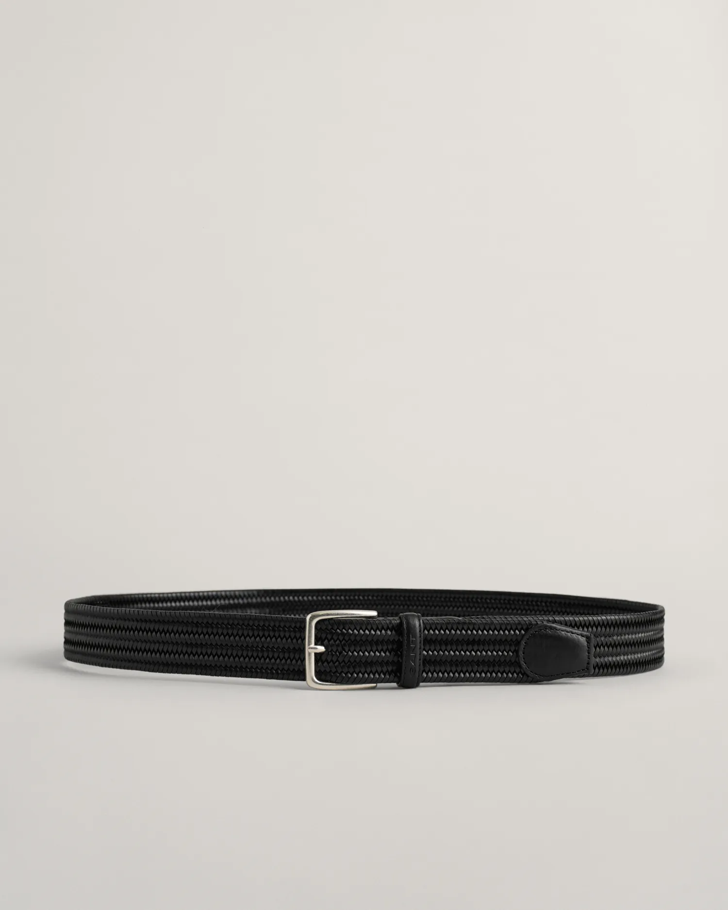 Cintura in pelle elasticizzata intrecciata    