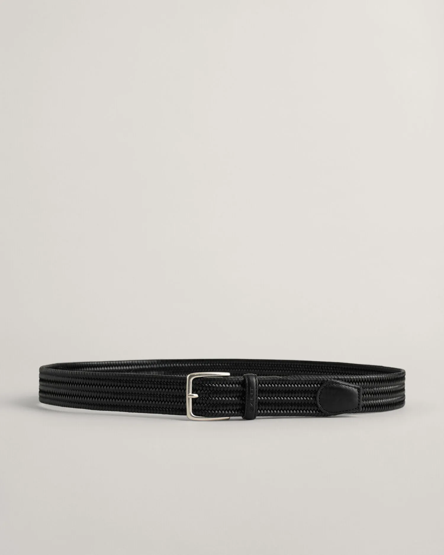 Cintura in pelle elasticizzata intrecciata    