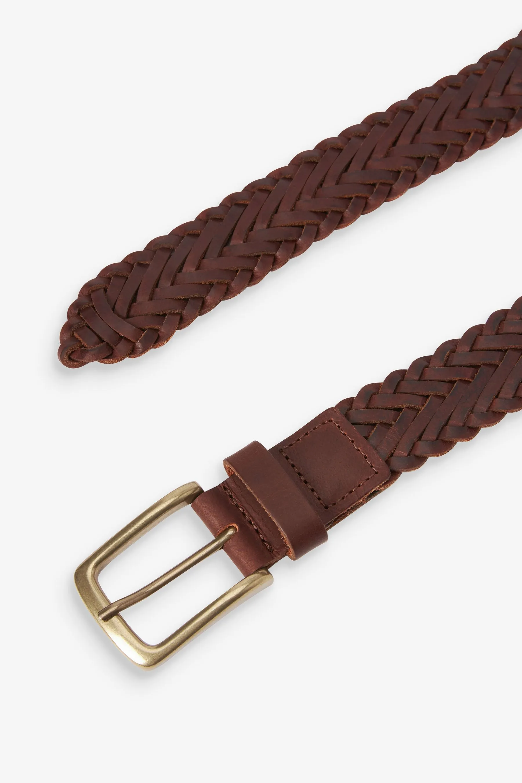 Cintura in pelle intrecciata