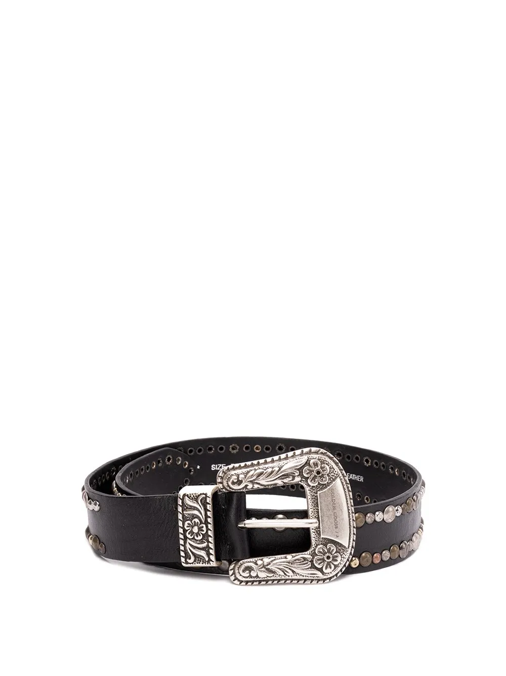 Cintura 'Lace' in pelle lavata con borchie