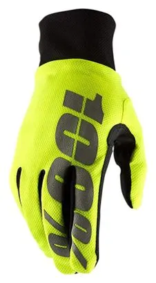 Coppia di guanti invernali 100% Hydromatic Giallo / Nero