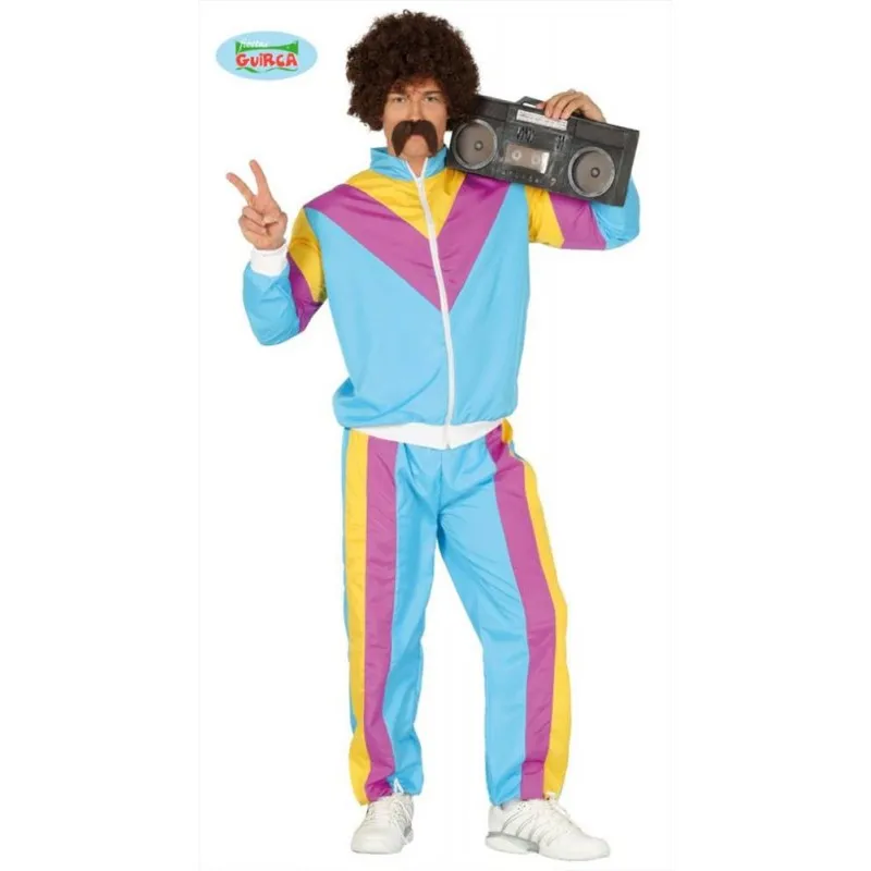 Costume anni 80 uomo tuta ginnastica