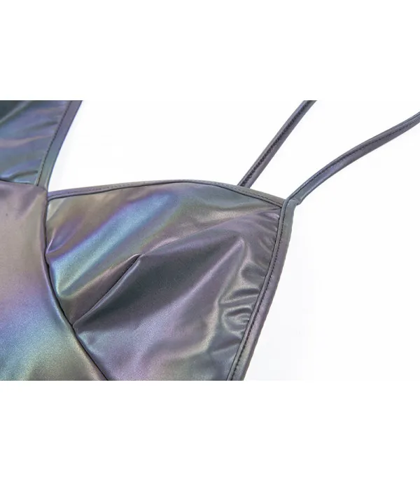 Croptop irridiscente catarifrangente