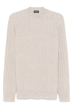 DRUMOHR Abbigliamento,Maglieria Maglione in cashmere beige chiaro 