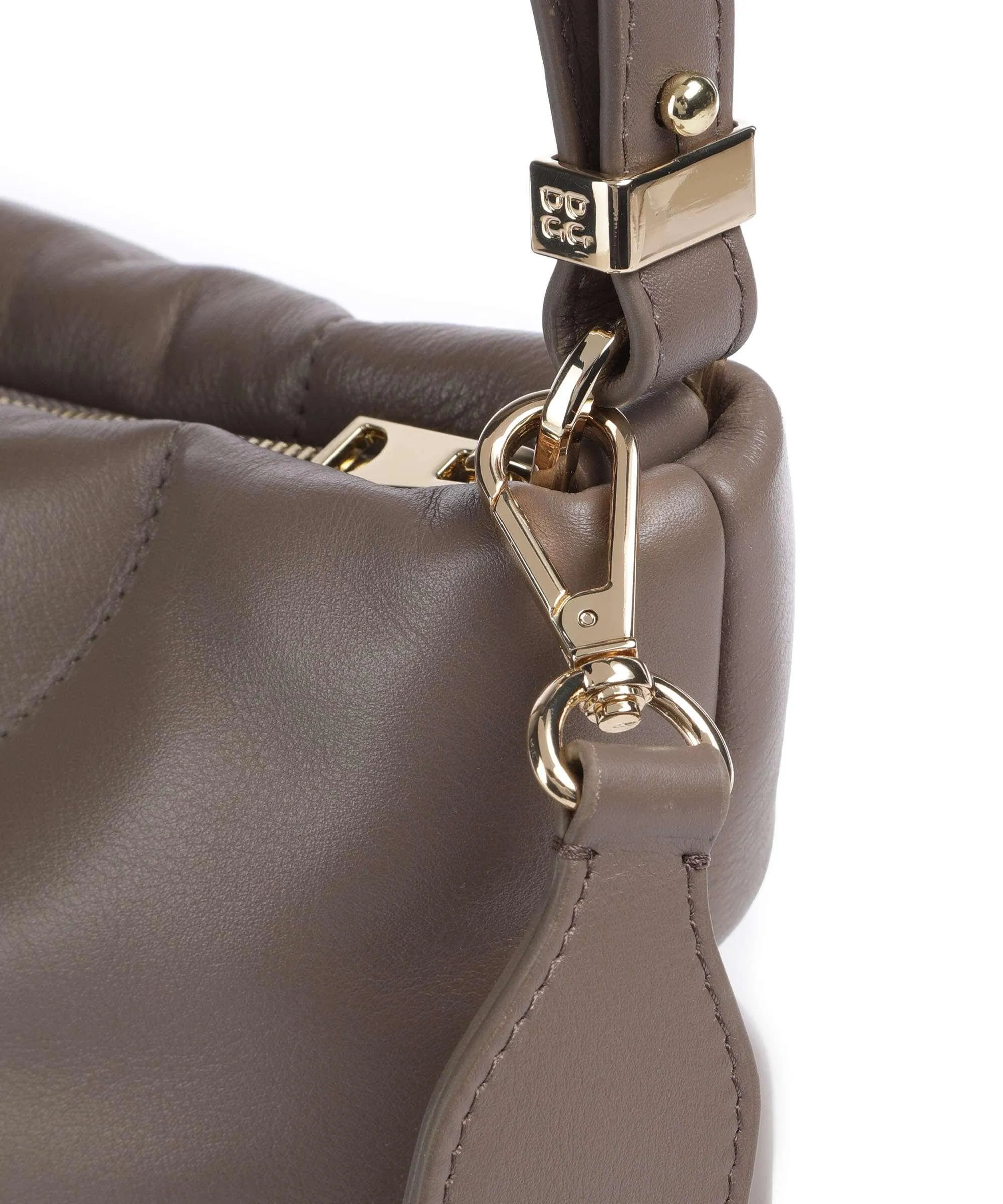  DuDu Bags Barbara M. Borsa a secchiello pelle a grana fine taupe  