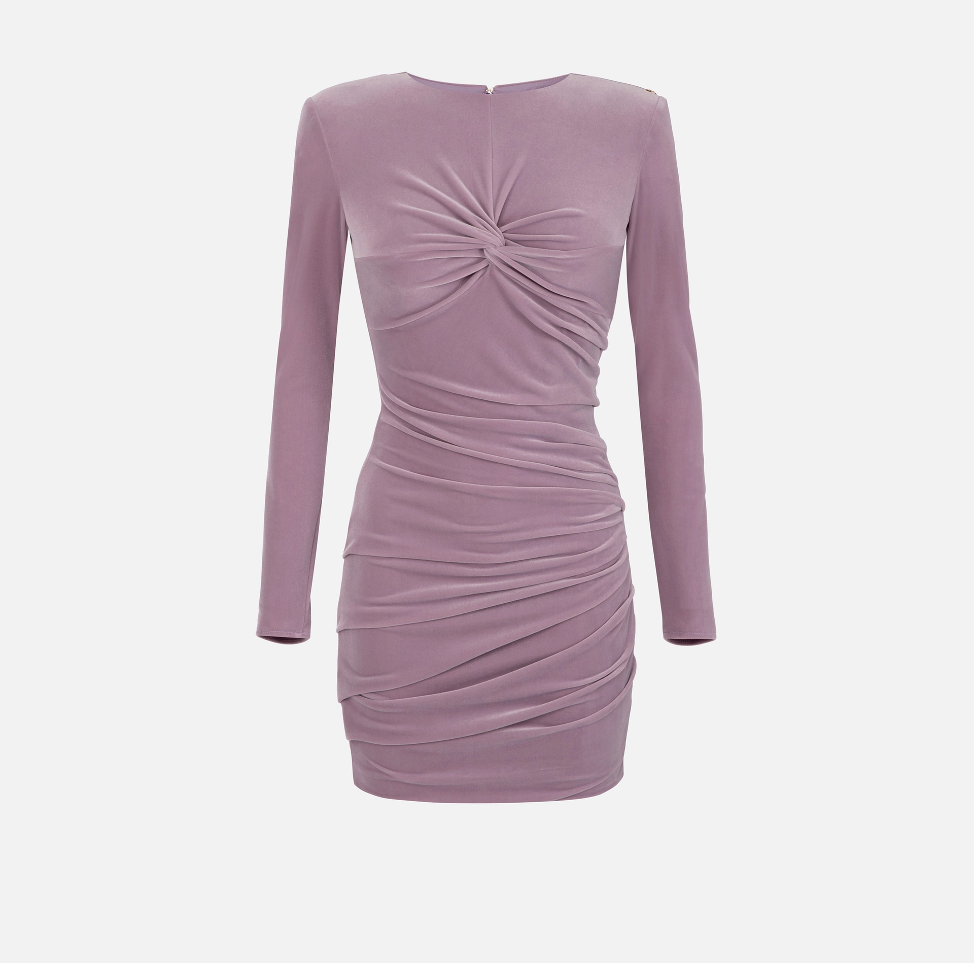 ELISABETTA FRANCHI Miniabito in velluto drappeggiato