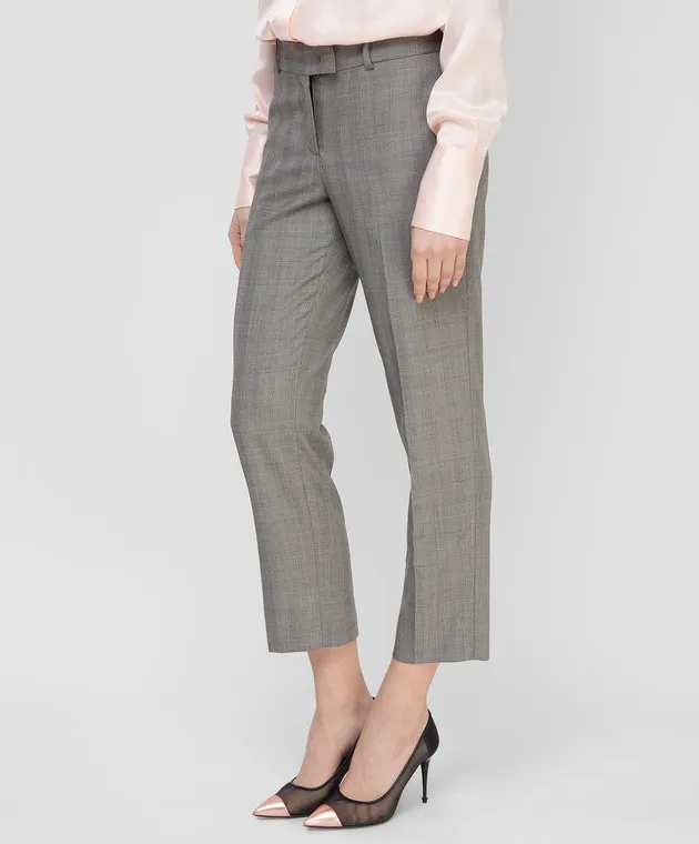Ermanno Scervino Pantaloni in lana grigia D346P700BCB