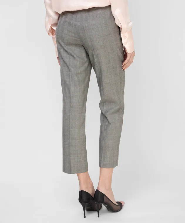 Ermanno Scervino Pantaloni in lana grigia D346P700BCB
