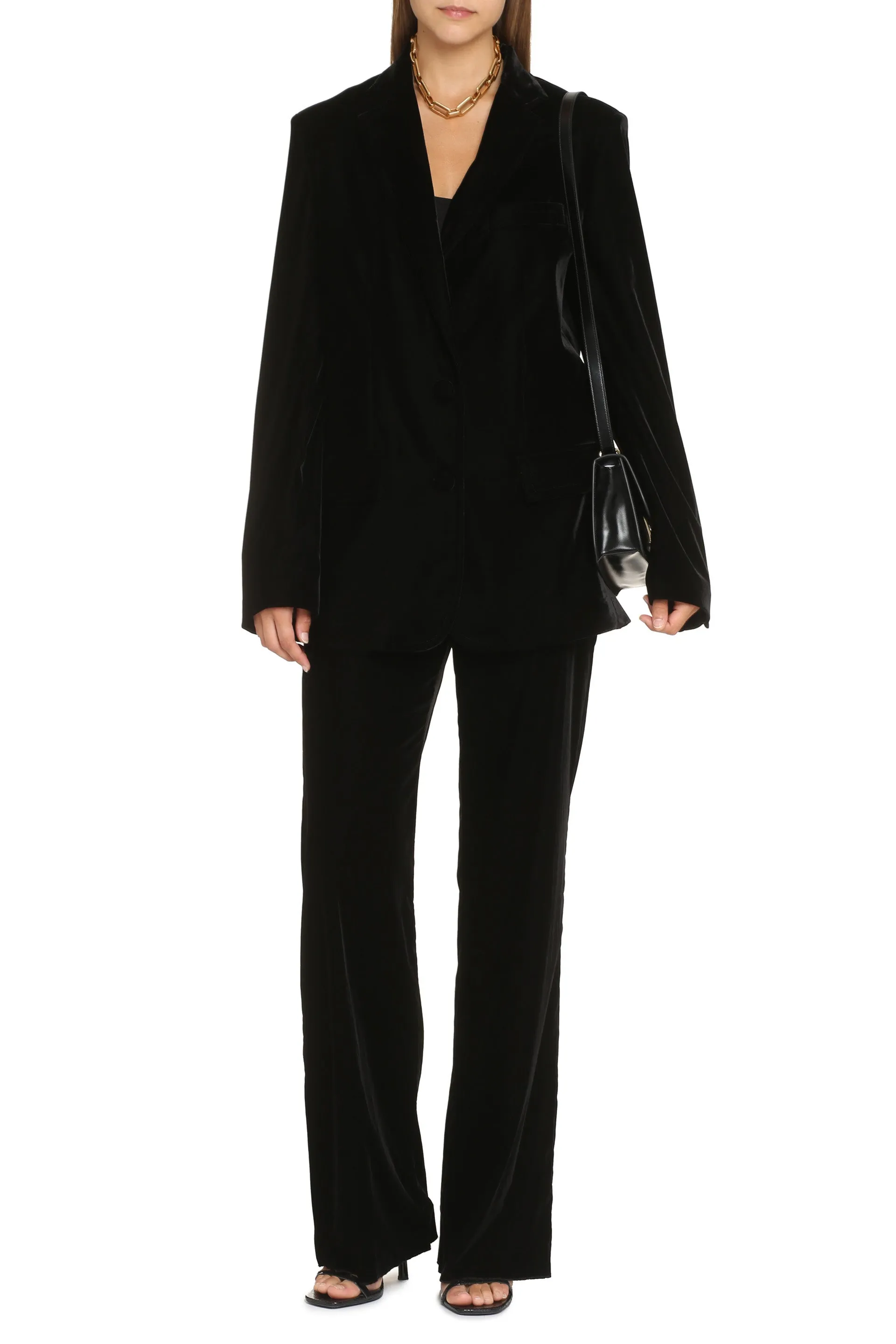 Etro Blazer in velluto liscio