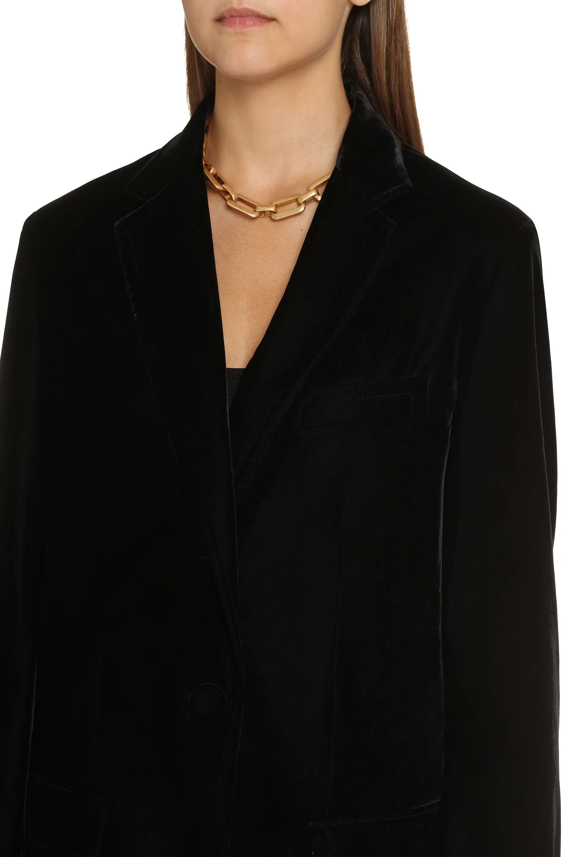 Etro Blazer in velluto liscio