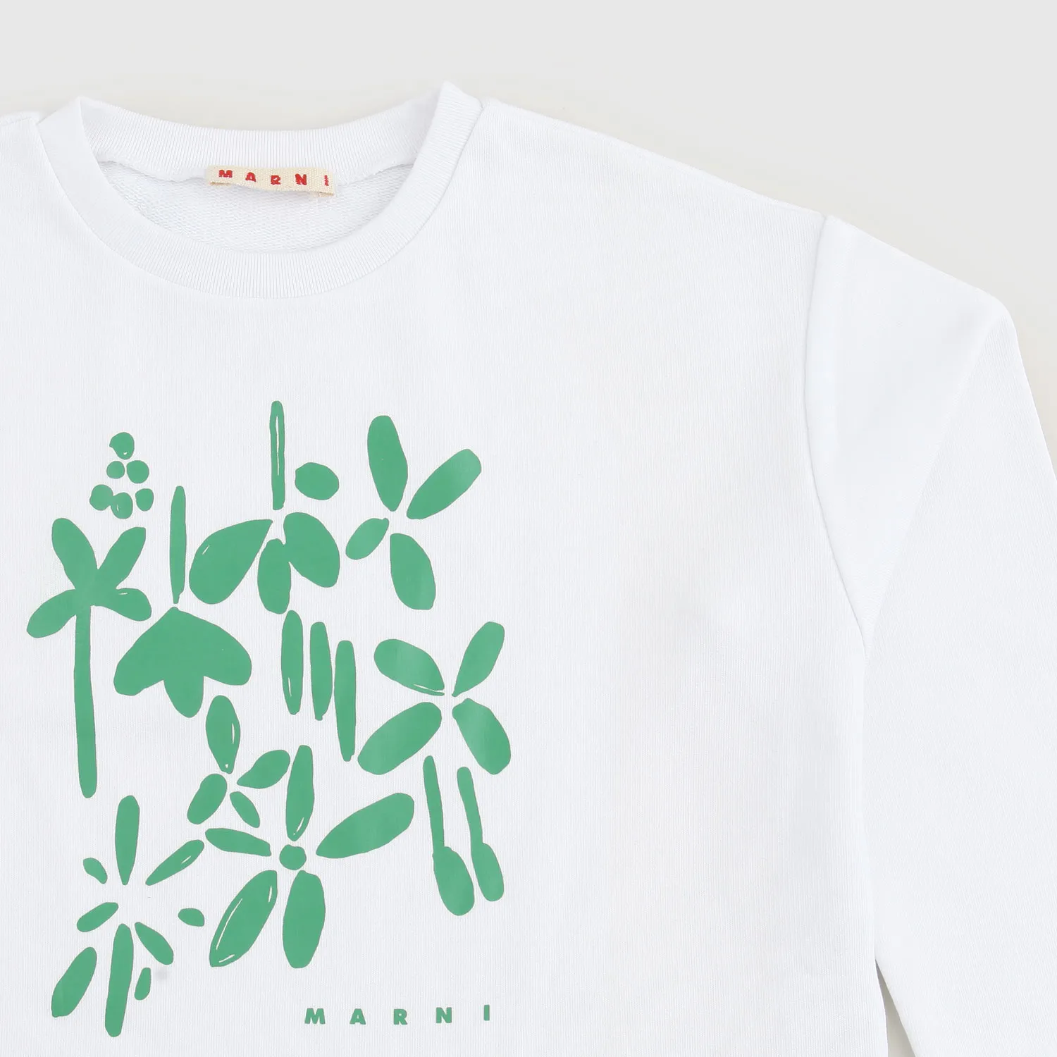 Felpa Crop Bianca Bambina