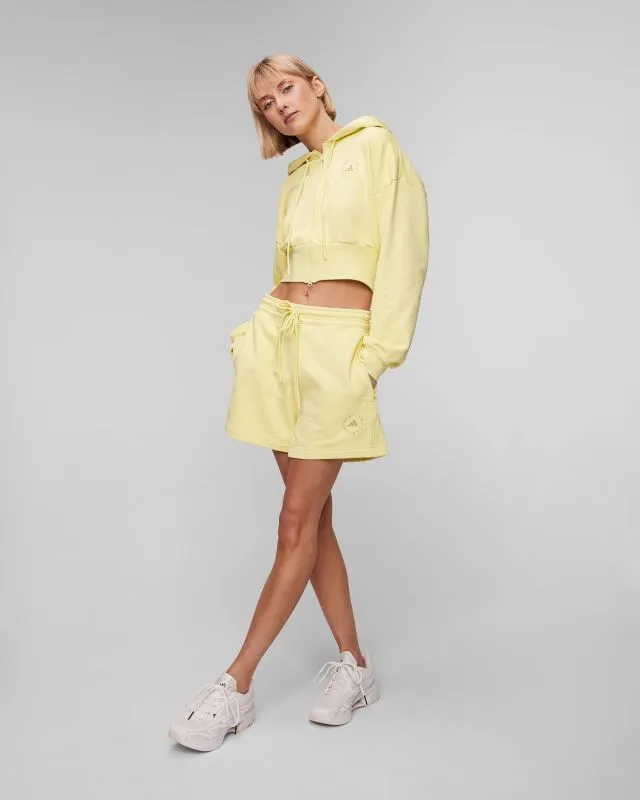 Felpa gialla da donna Adidas by Stella McCartney ASMC Crop Hoodie