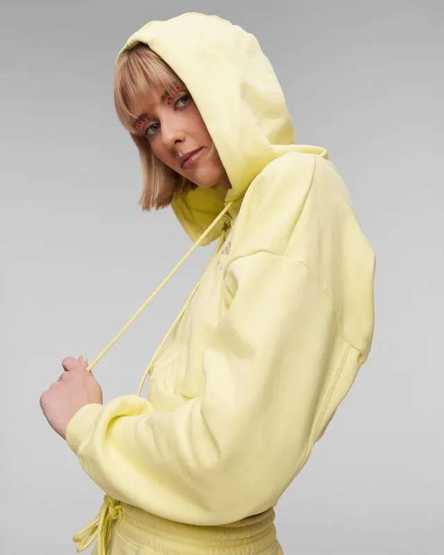 Felpa gialla da donna Adidas by Stella McCartney ASMC Crop Hoodie