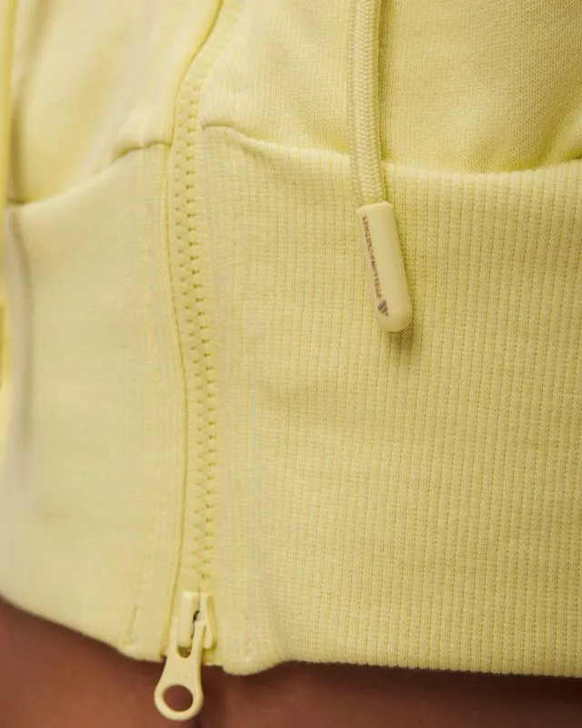 Felpa gialla da donna Adidas by Stella McCartney ASMC Crop Hoodie