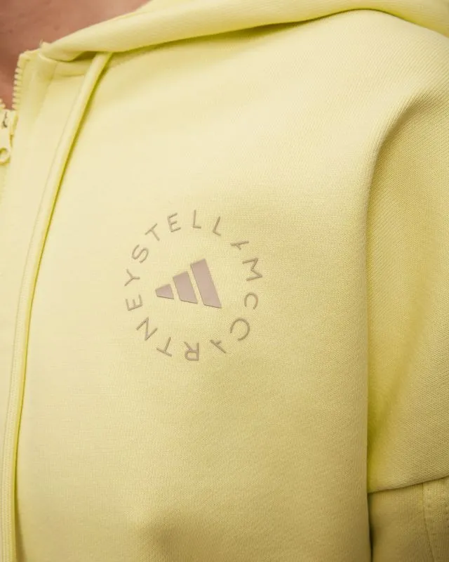 Felpa gialla da donna Adidas by Stella McCartney ASMC Crop Hoodie
