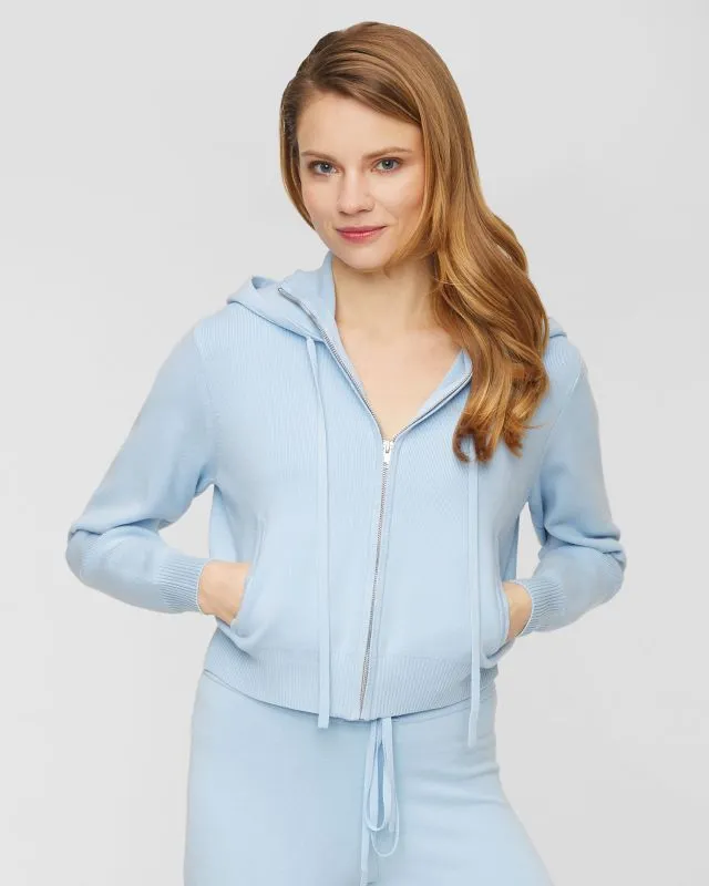 Felpa LIVE THE PROCESS CROP KNIT HOODIE