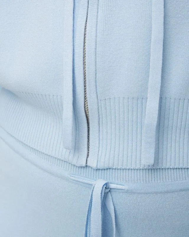 Felpa LIVE THE PROCESS CROP KNIT HOODIE