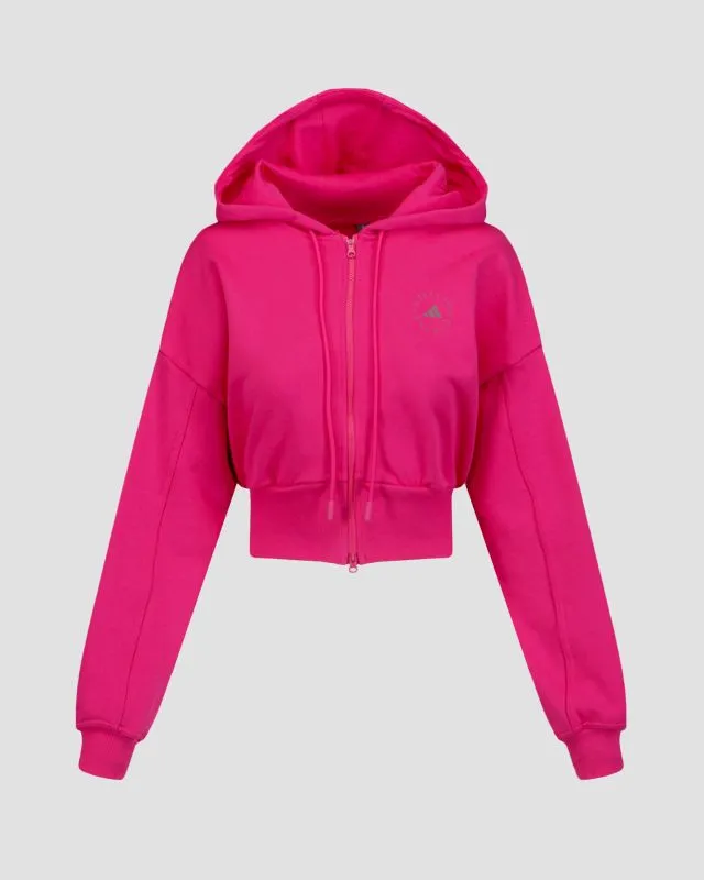 Felpa rosa da donna Adidas by Stella McCartney ASMC Crop Hoodie