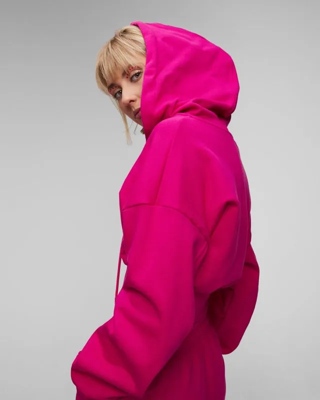 Felpa rosa da donna Adidas by Stella McCartney ASMC Crop Hoodie