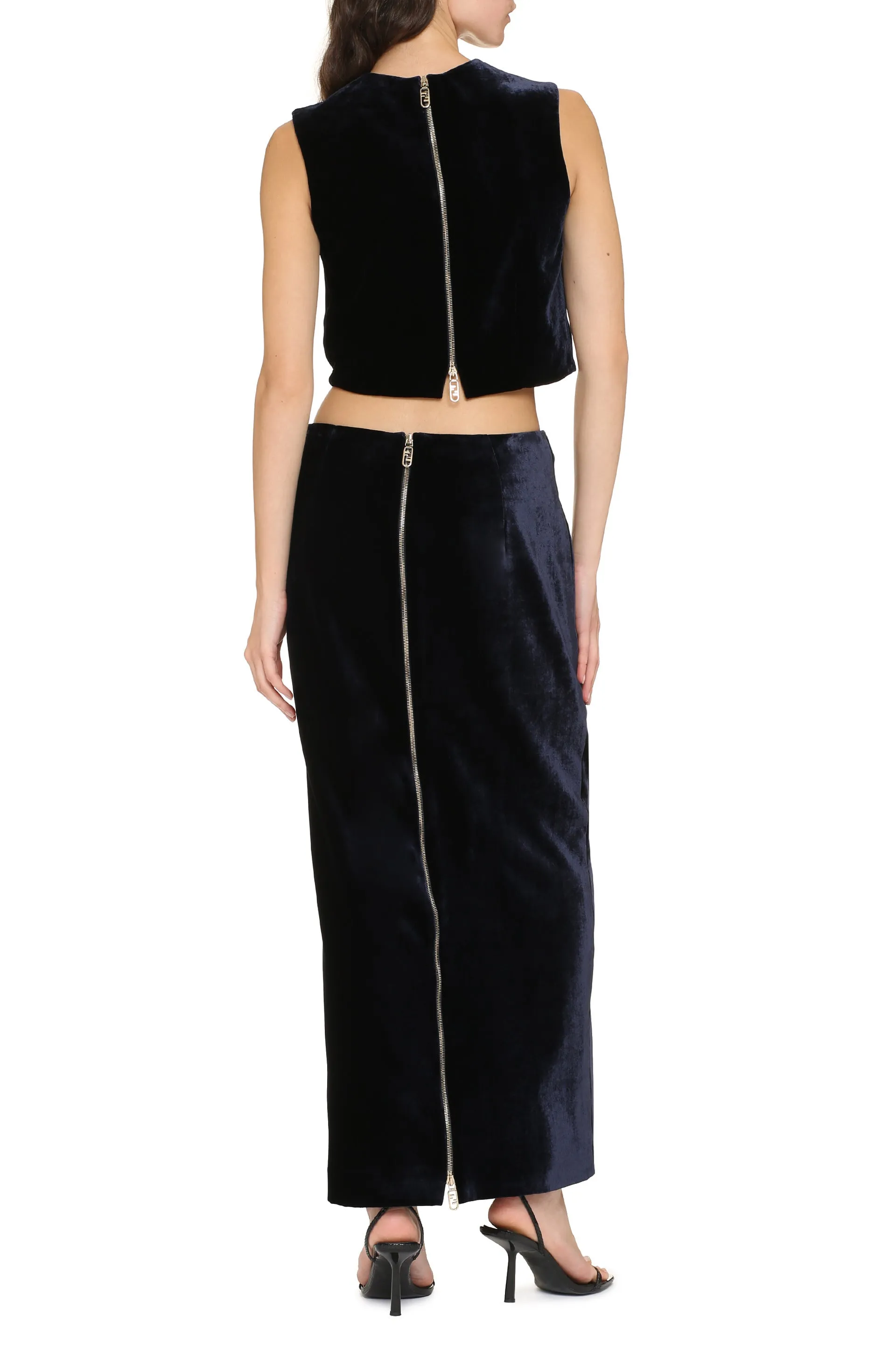 Fendi Top in velluto