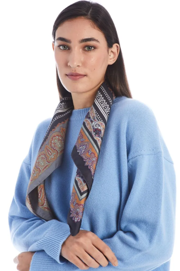 Foulard in twill di seta
