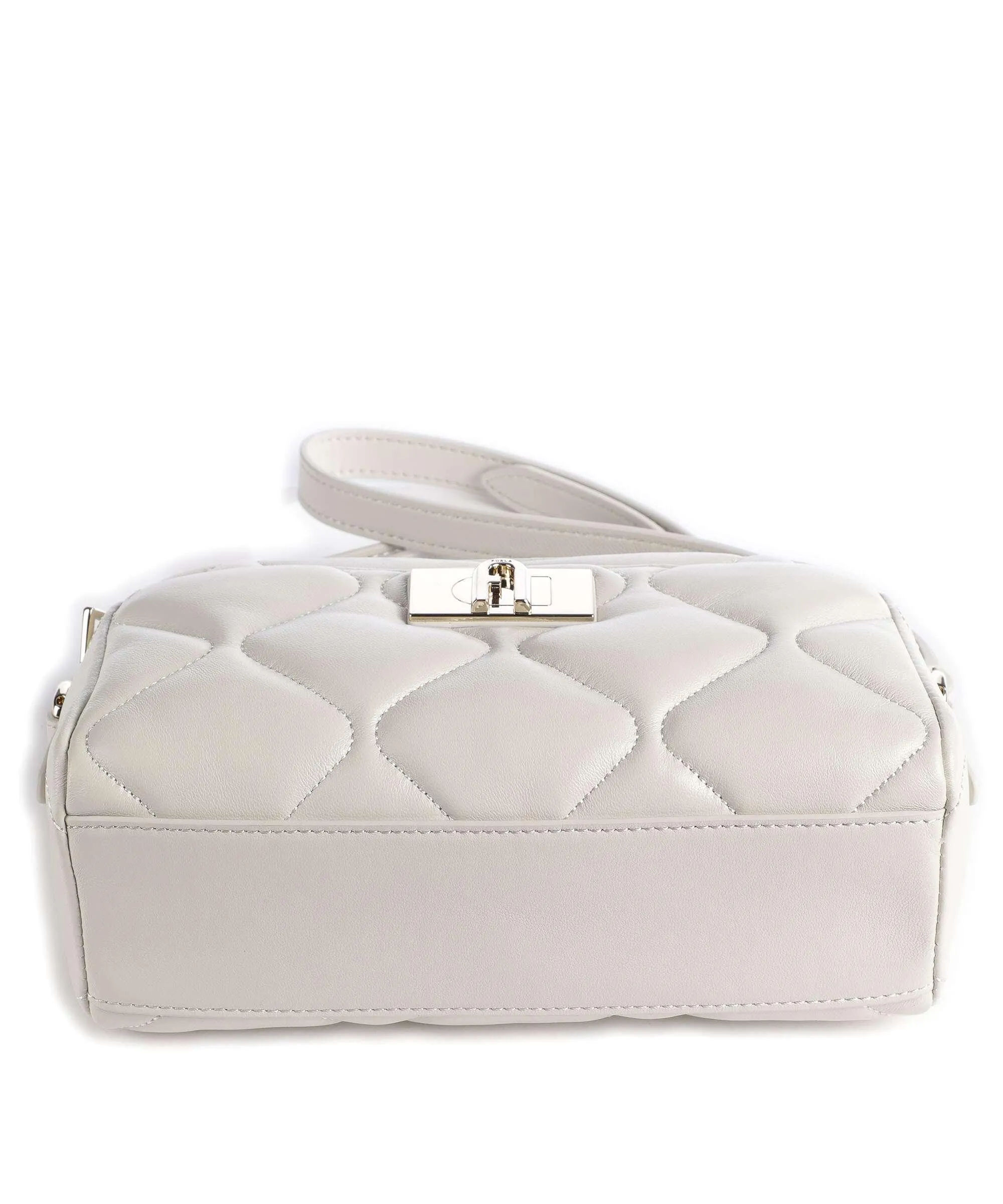  Furla 1927 Mini Borsa a tracolla pelle a grana fine avorio  