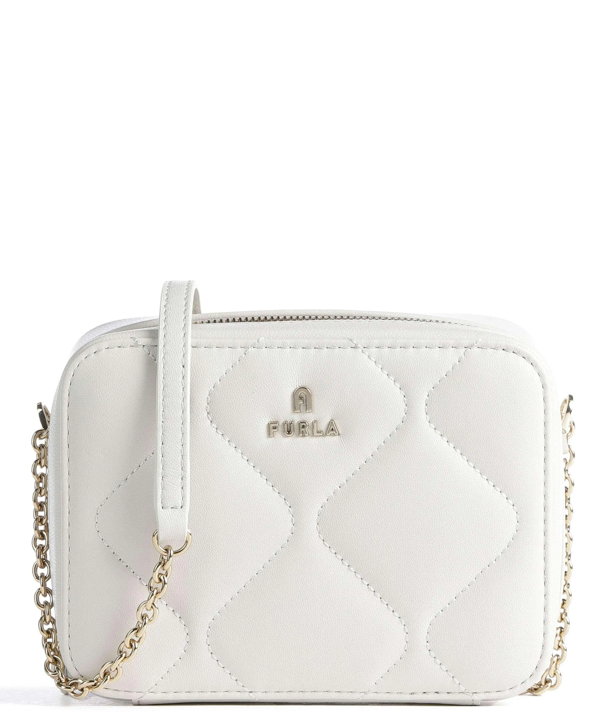  Furla Camelia Mini Borsa a tracolla pelle granulata avorio  