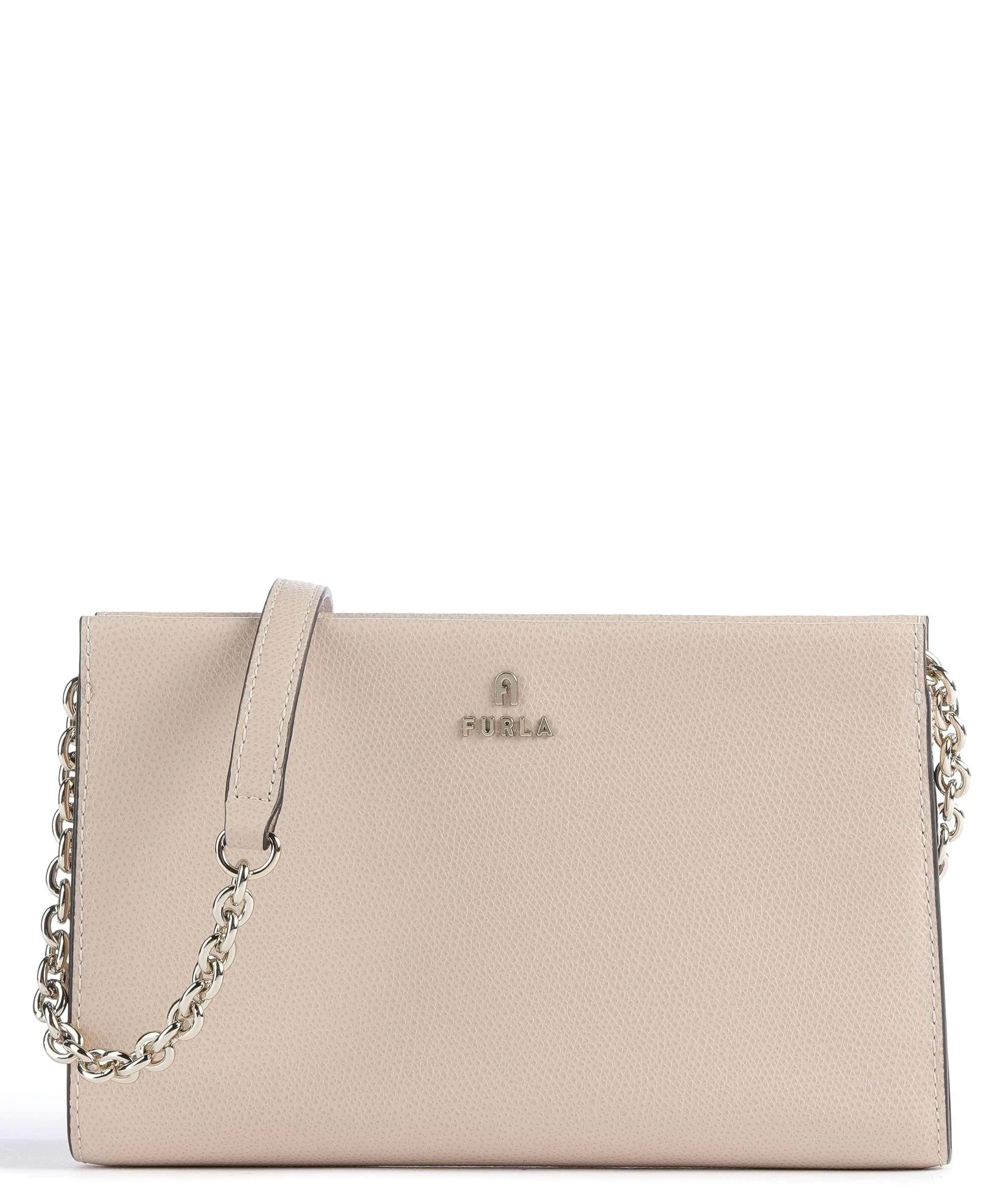  Furla Camelia Mini Borsa a tracolla pelle granulata nude  