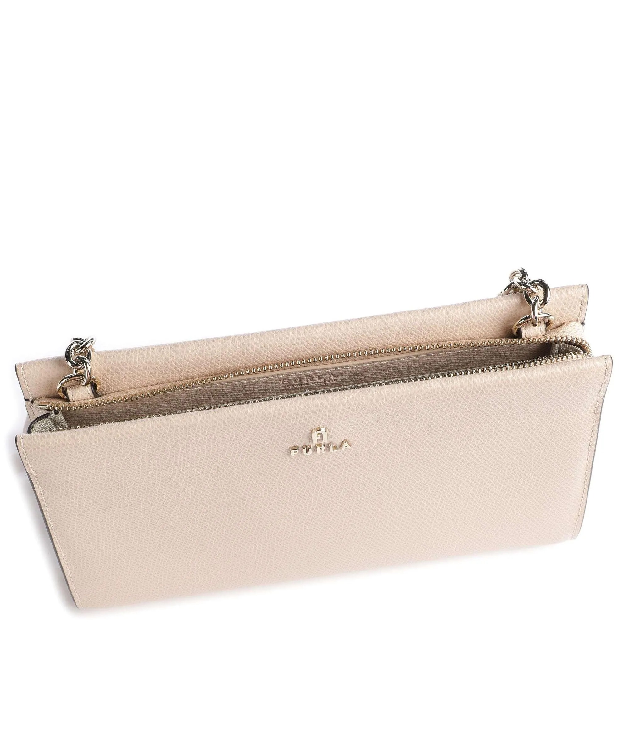  Furla Camelia Mini Borsa a tracolla pelle granulata nude  