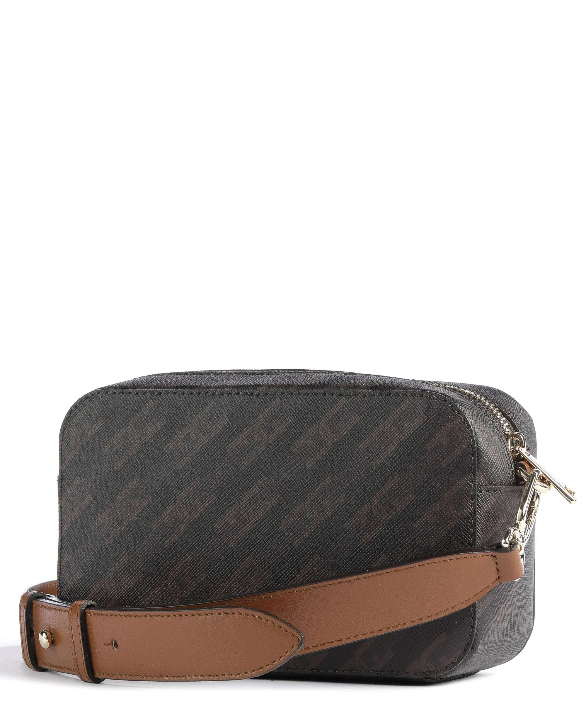  Furla Primula Mini Borsa a tracolla poliuretano, pelle marrone scuro  