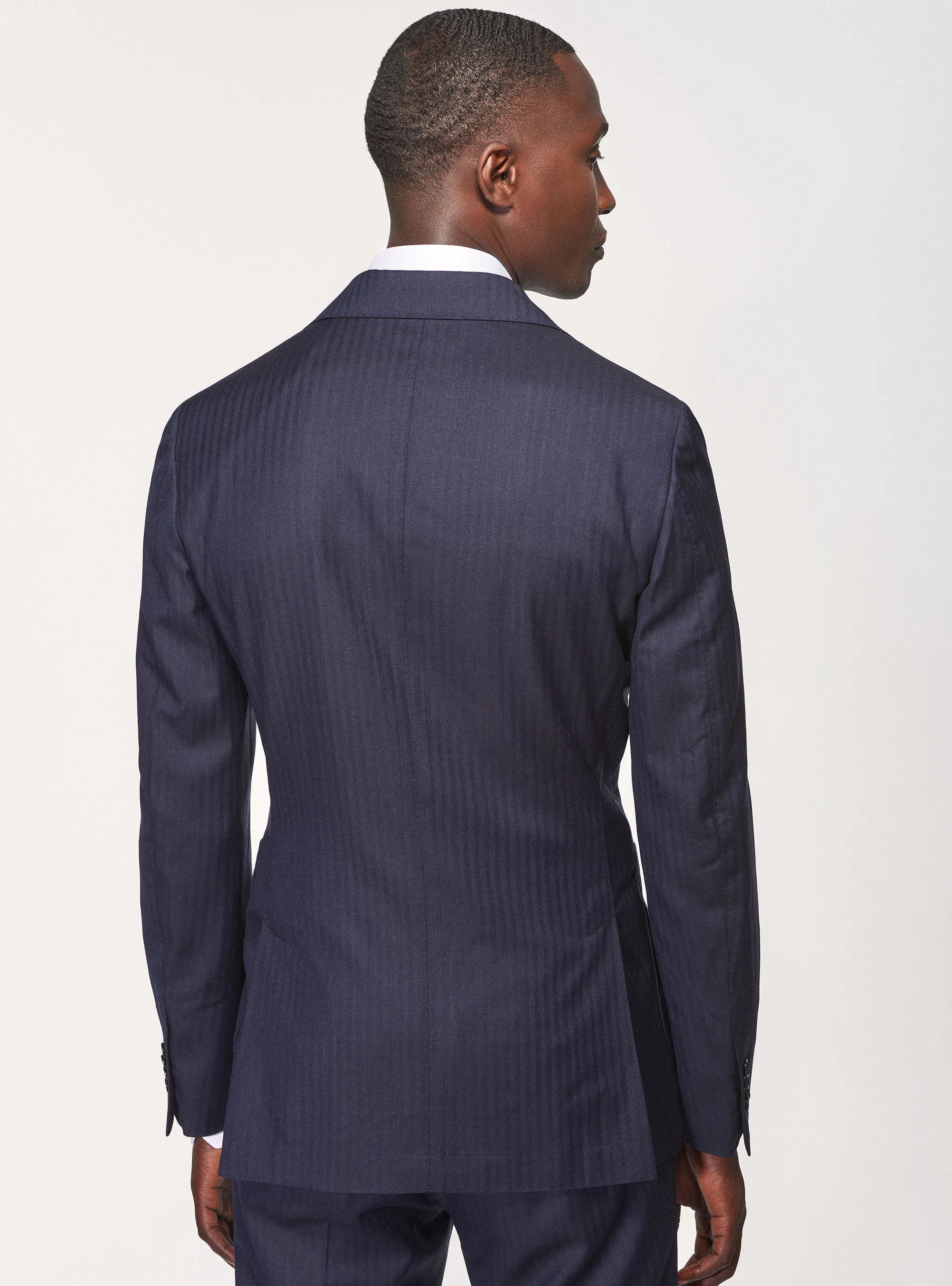 Giacca per abito in lana spigata superfine 110's Vitale Barberis Canonico